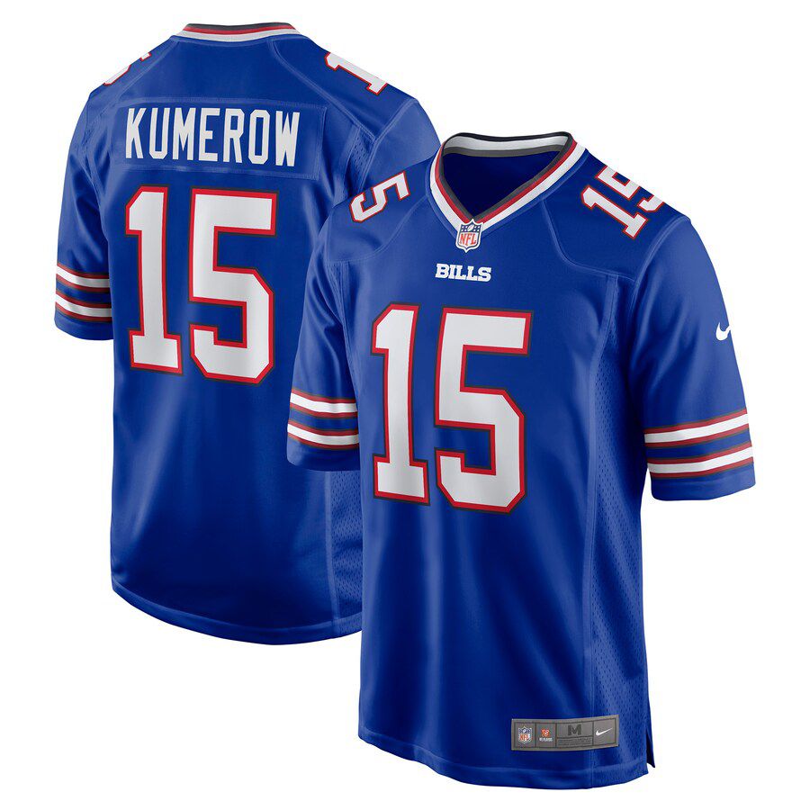 Men Buffalo Bills 15 Jake Kumerow Nike Royal Game NFL Jersey
